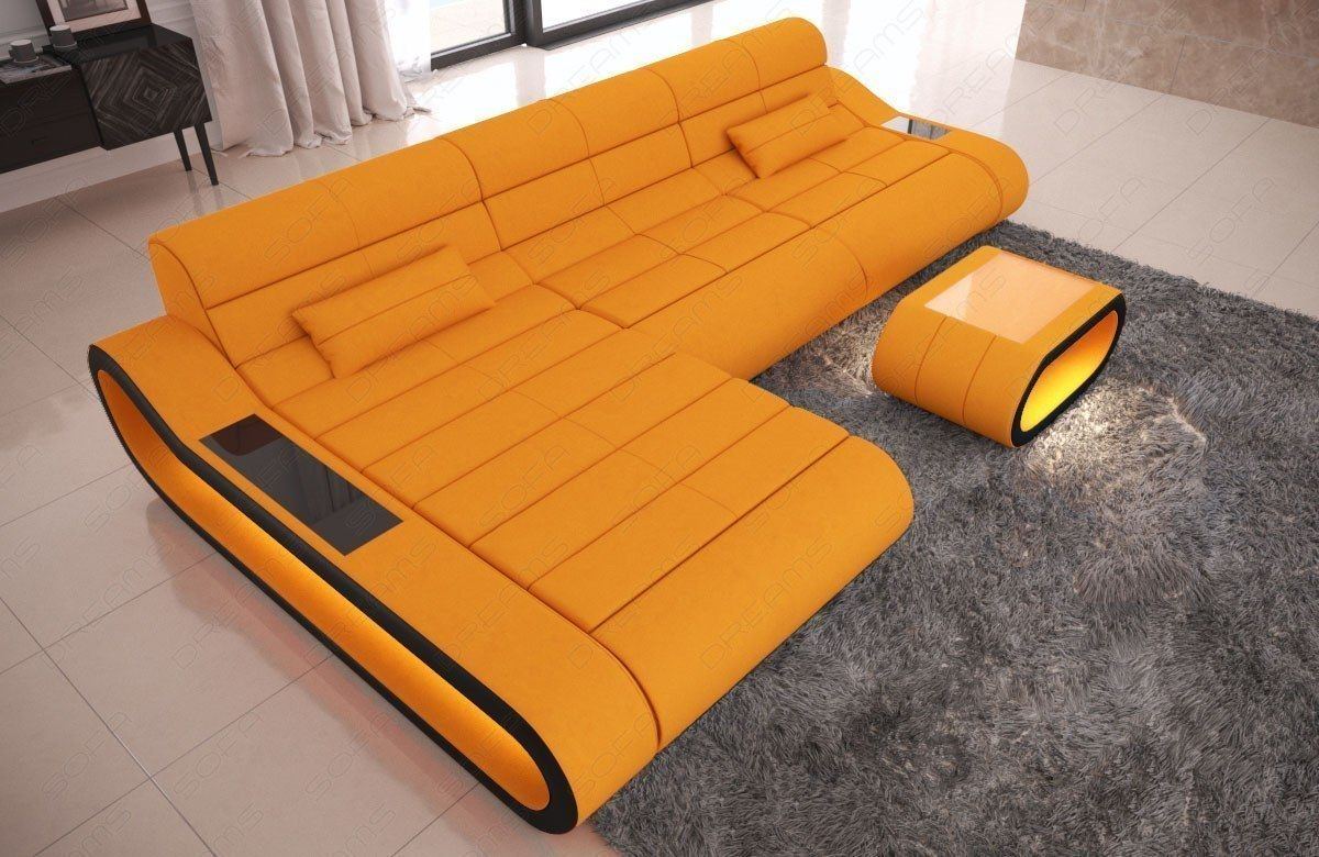Sofa Laguna Long Fabric Sofa With Led
