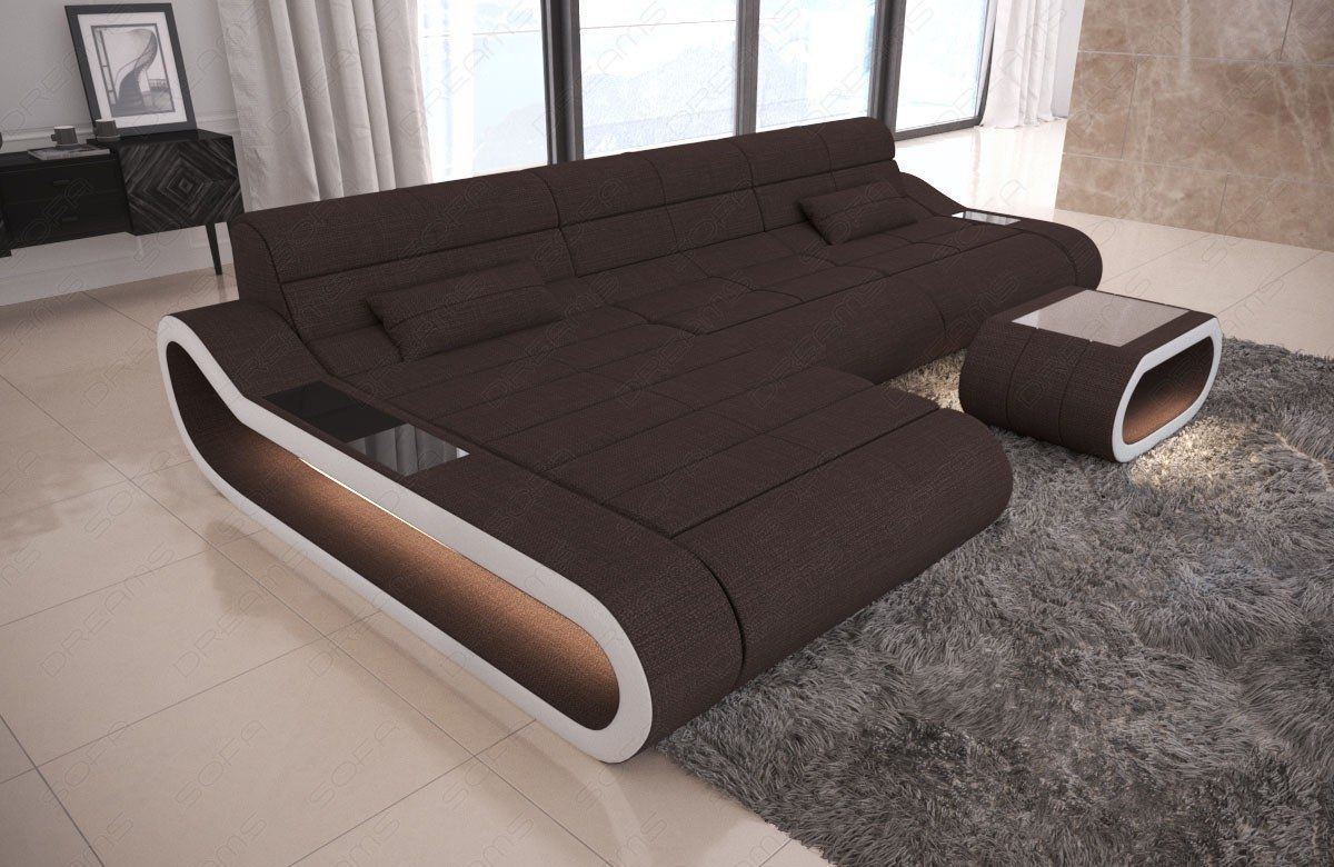 Sofa Laguna Long Fabric Sofa With Led