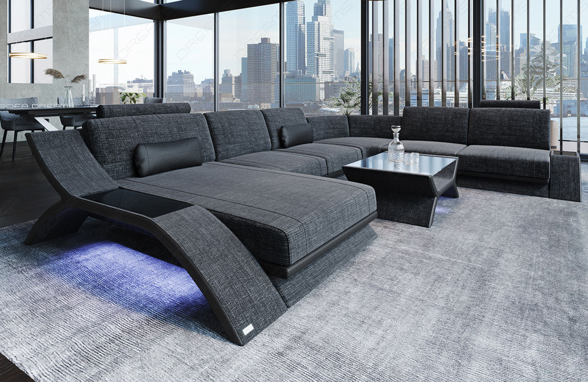 Fabric Sectional Esmeralda Xxl