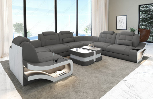 Mini U Shape Sofa Naomi With Fabric Cover