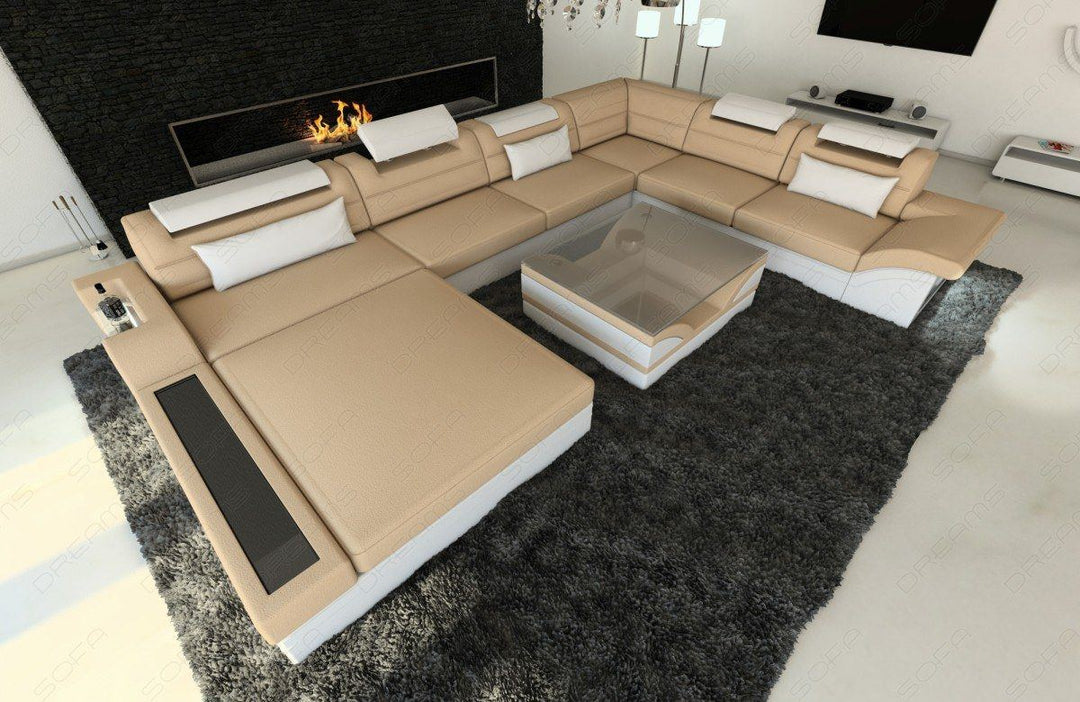 Luxus Polstersofa Mezzo XXL in beige - Mineva4