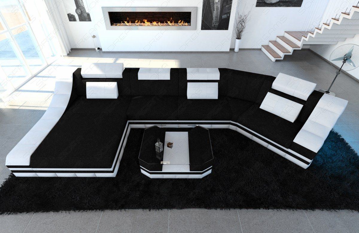 Sofa Temoni C Shape As A Fabric Sofa