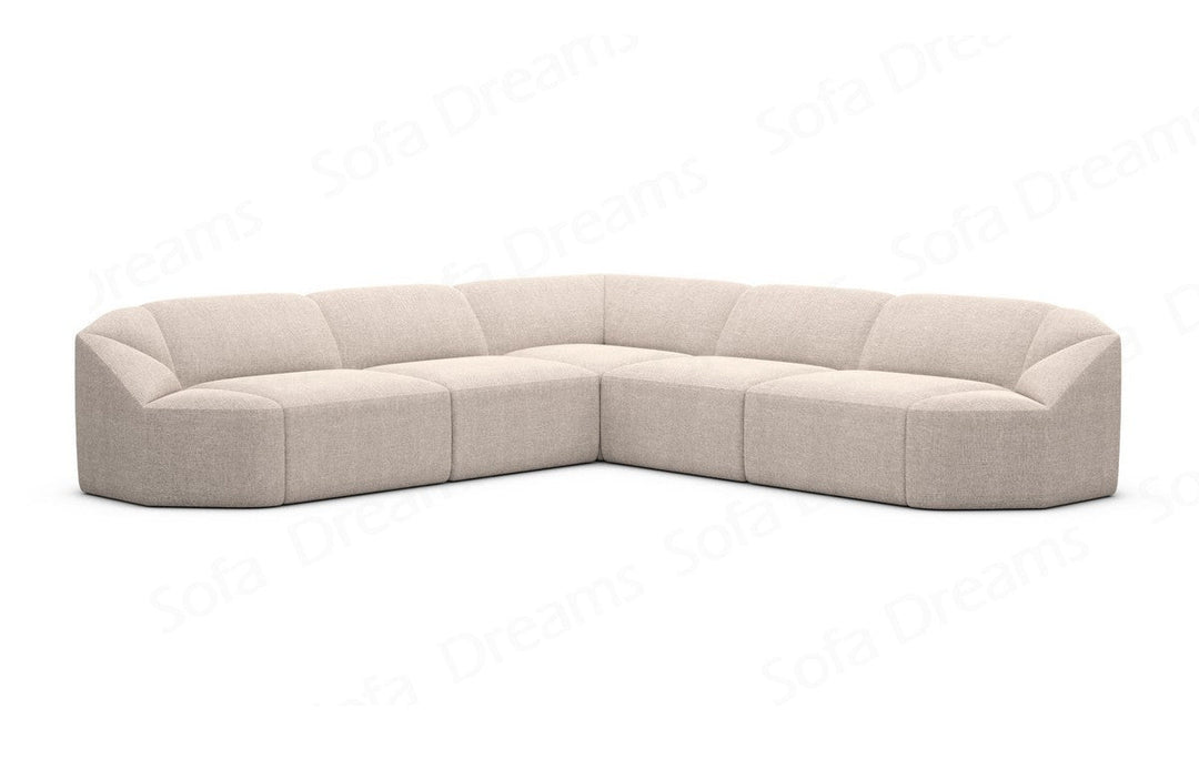 L-Shaped Fabric Sofa Cabrera