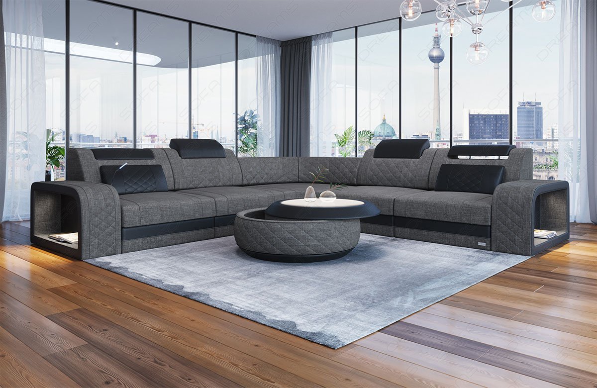 Fabric Sofa Forenza L Shape