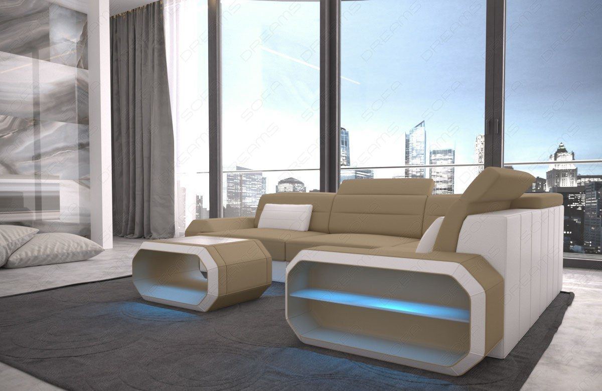 Sofa Genesis Corner Sofa In Microfiber Or Woven Fabric