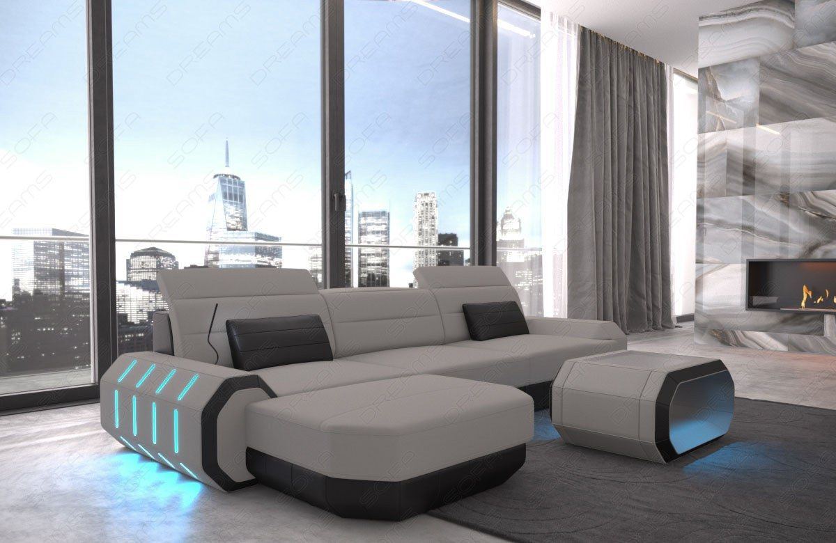 Rome Sofa With Led And Fabric Cover