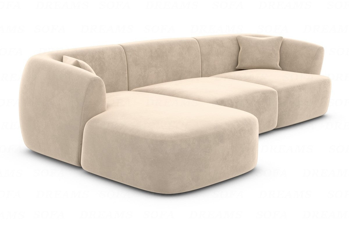 Fabric Corner Sofa Tabarca L Shape Short