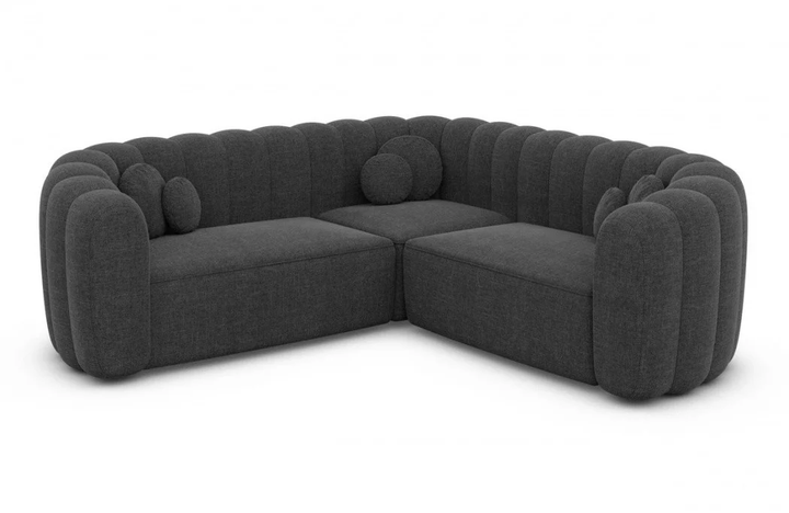 Corner sofa Almeria L shape fabric