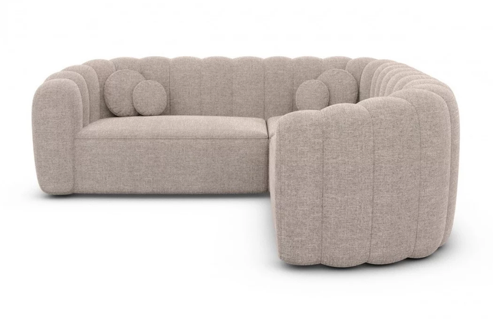 Corner sofa Almeria L shape fabric