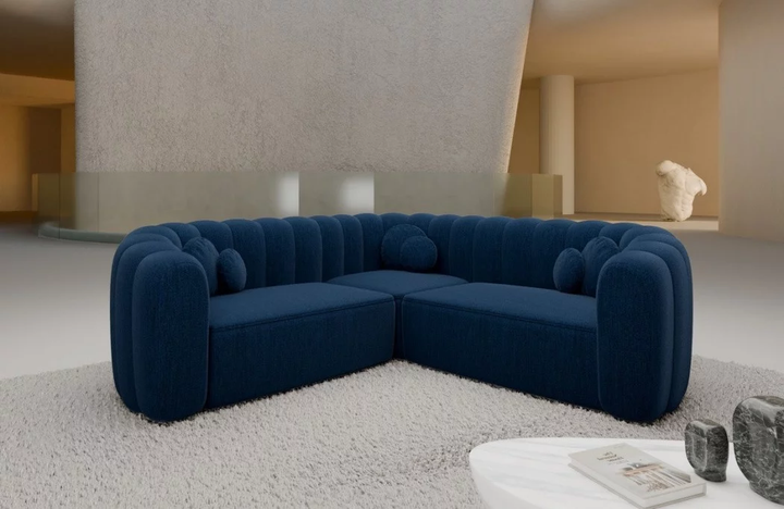 Corner sofa Almeria L shape fabric