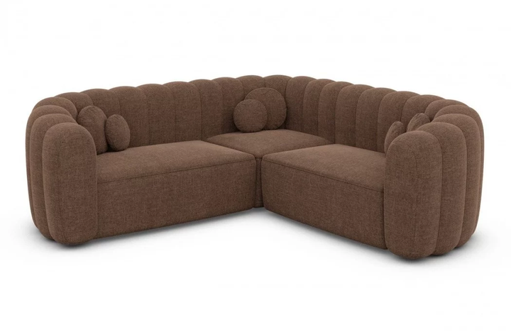 Corner sofa Almeria L shape fabric