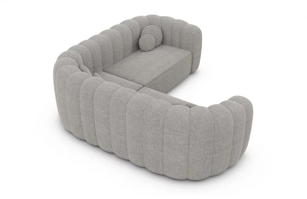 Corner sofa Almeria L shape fabric