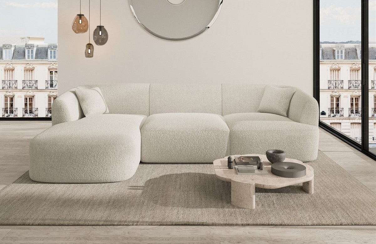 Fabric Corner Sofa Tabarca L Shape Short