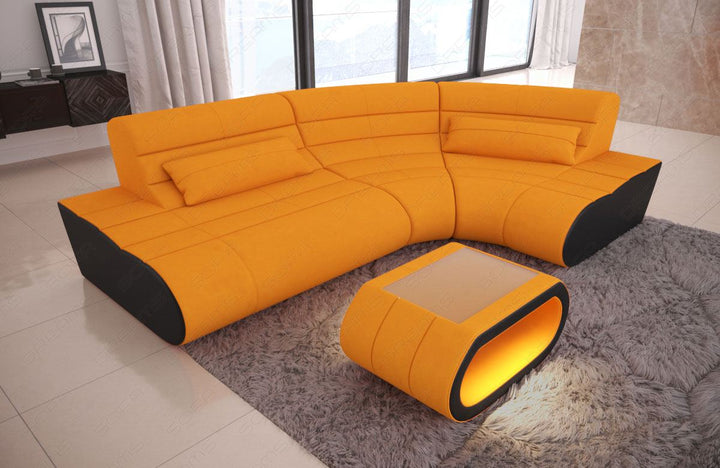 Polstersofa Concept L Form Mini in apricot - Mineva16