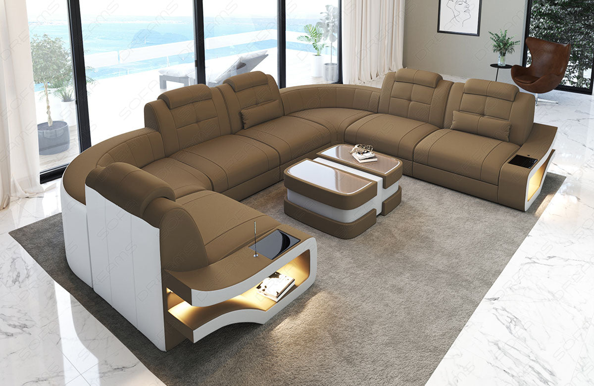 Mini U Shape Sofa Naomi With Fabric Cover