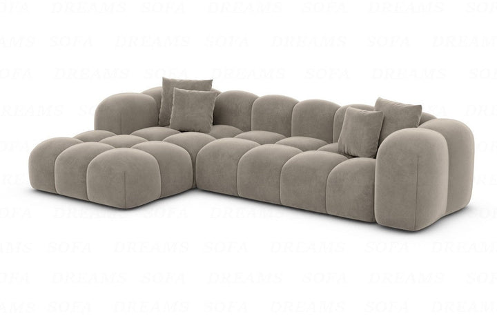 Formentera L-Shaped Corner Sofa, Short Fabric