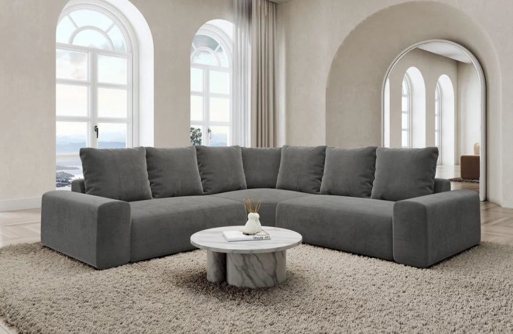 Corner sofa Gomera L shape fabric