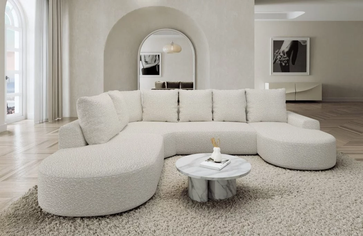 Fabric living area Gomera U-shaped lounge