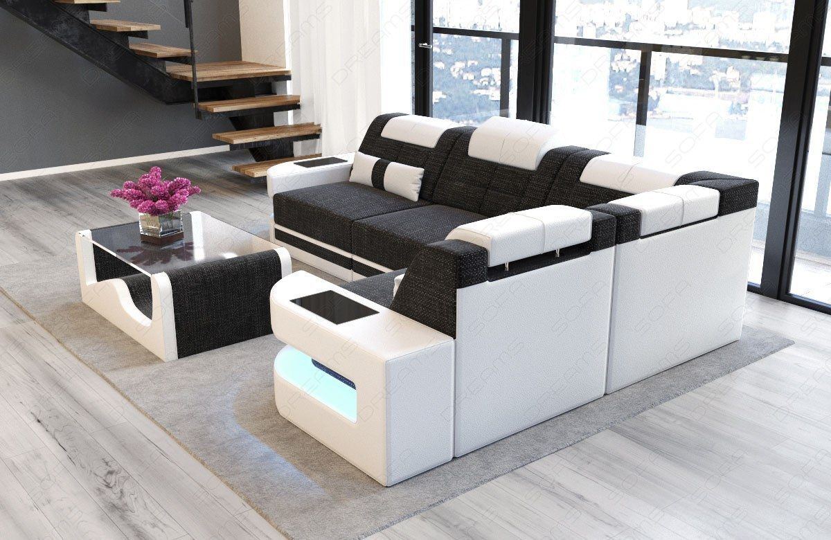 Mini Sofa Taho With Fabric Cover Couch With Led