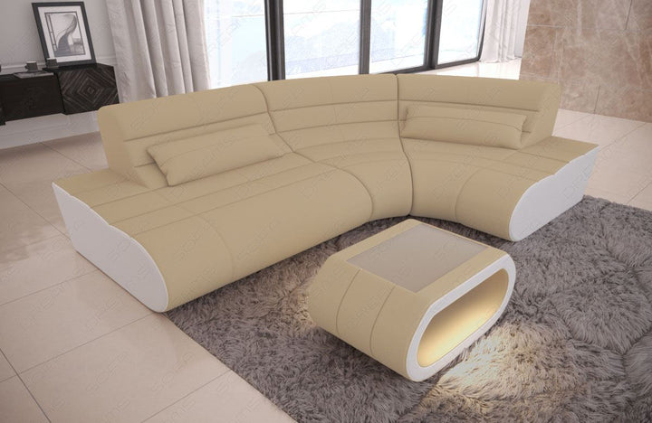 Designer Eckcouch Concept L Form Mini in beige - Mineva4