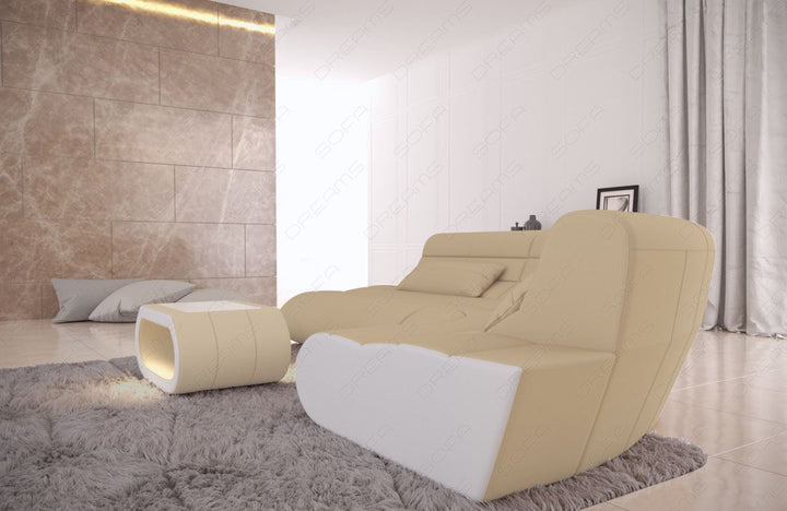 Seitenansicht des Concept L Form Mini in beige - Mineva4
