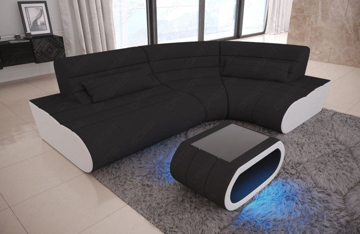 Stoffsofa Concept Mini L Form in schwarz - Mineva14