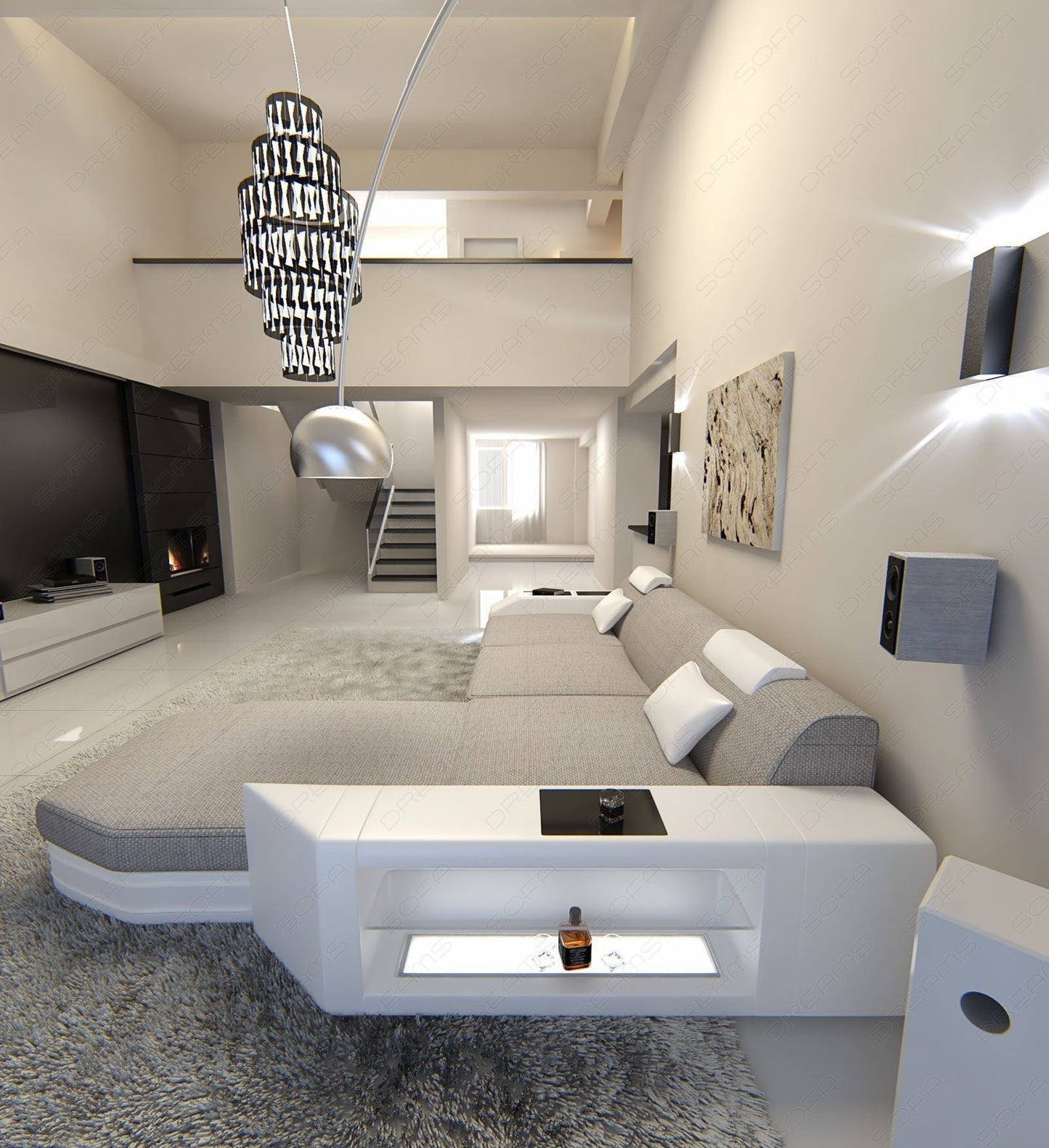 Terano Corner Sofa With A Choice Of Fabric Cover