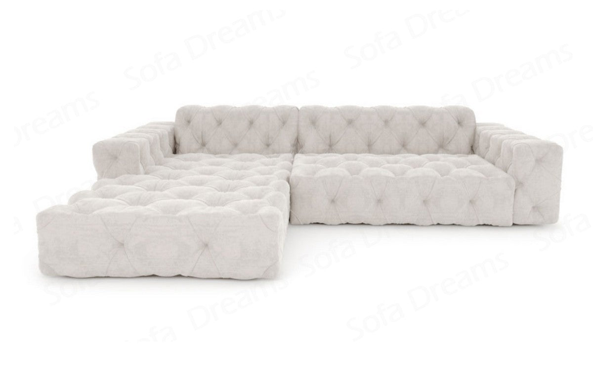 L-Shaped Fabric Sofa Menorca Short