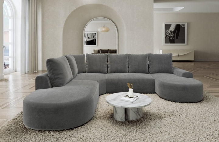 Fabric living area Gomera U-shaped lounge