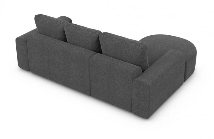 Fabric corner sofa Gomera L shape short