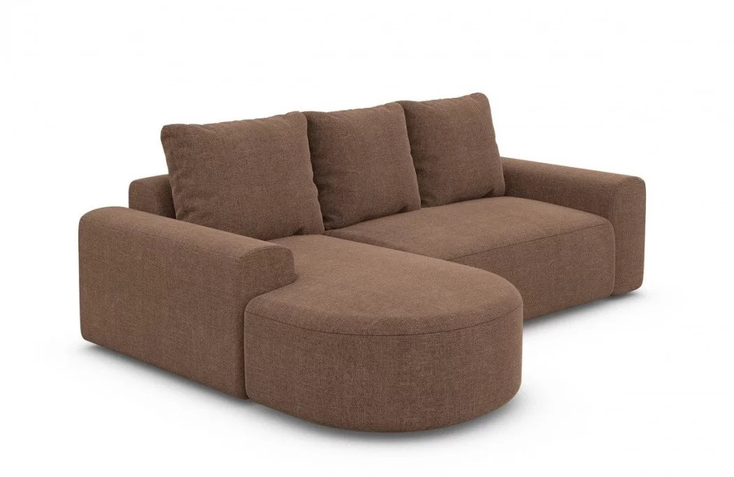 Fabric corner sofa Gomera L shape short