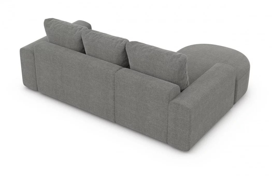 Fabric corner sofa Gomera L shape short