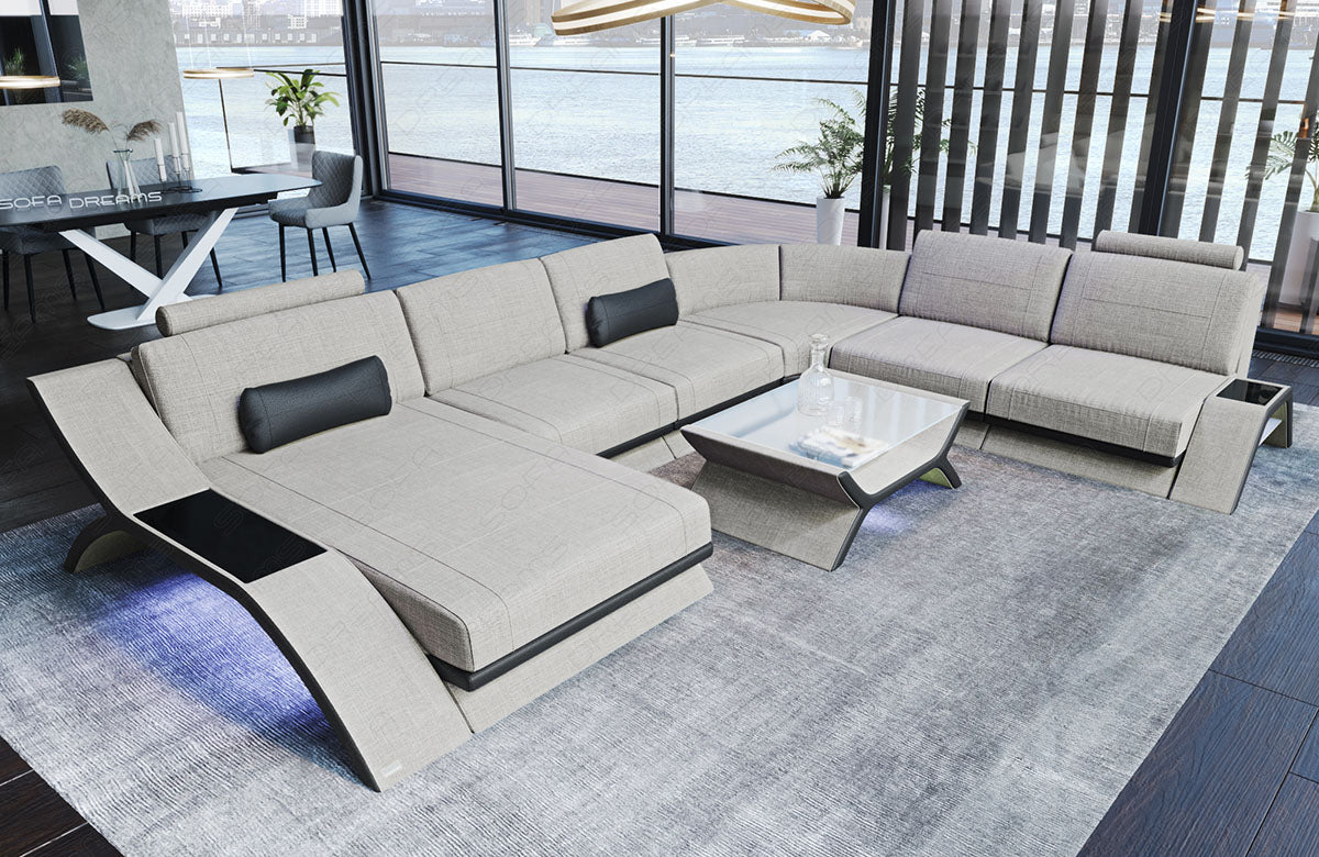 Fabric Sectional Esmeralda Xxl