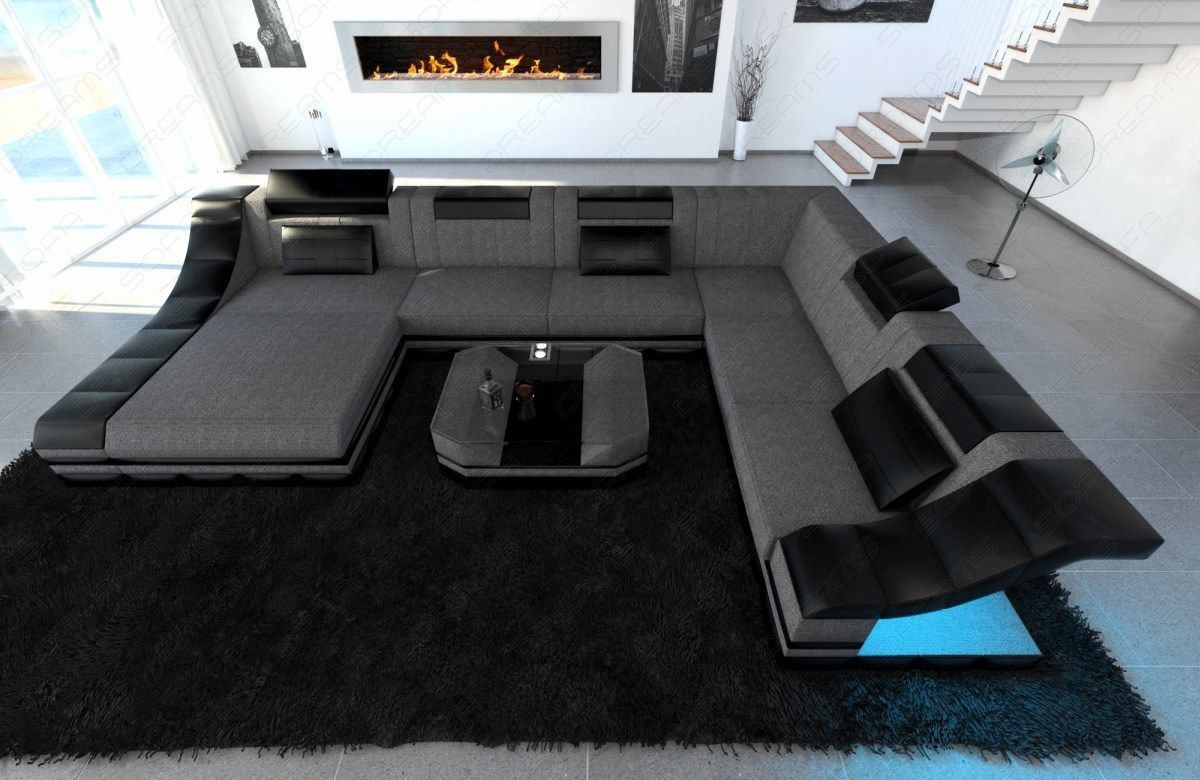 Sofa Sectional Temoni Xxl As A Fabric Sofa