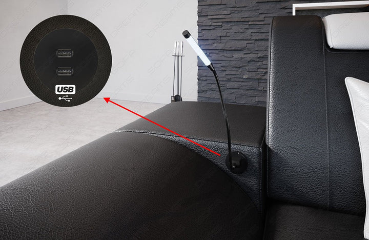 Detailbild des optional erhÃ¤ltlichen USB-Anschlusses