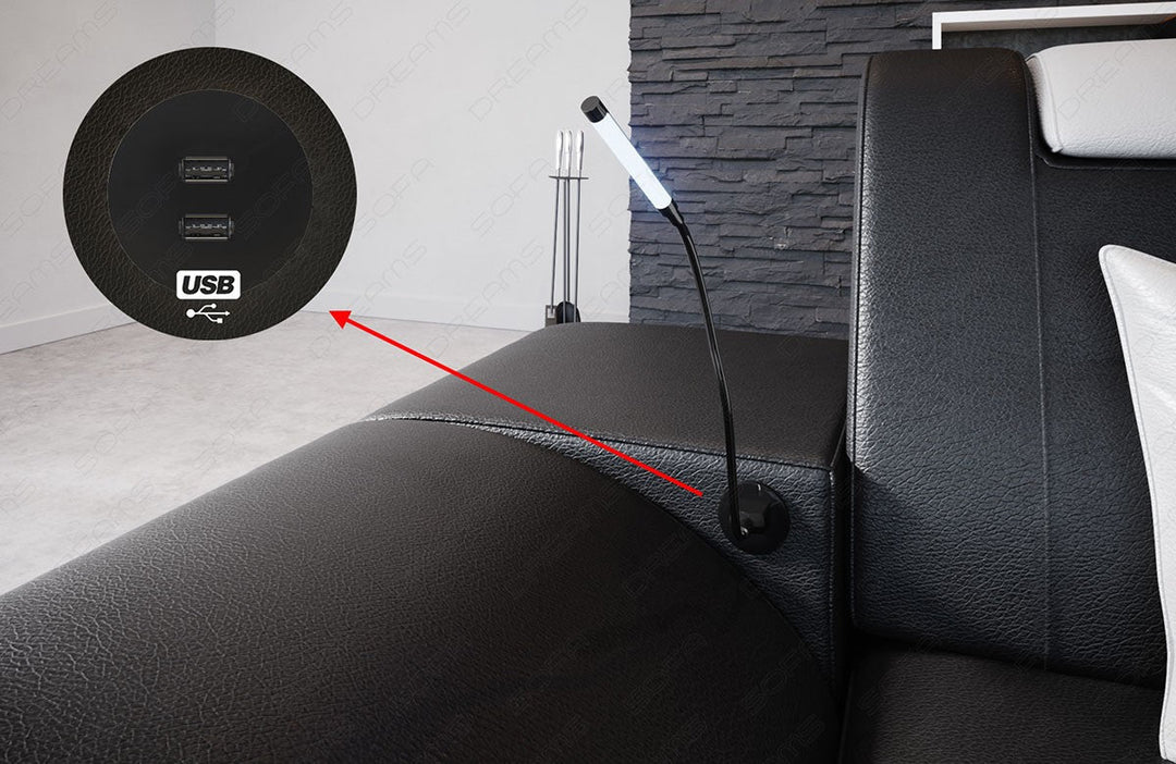 Detailbild des optional erhÃ¤ltlichen USB-Anschlusses
