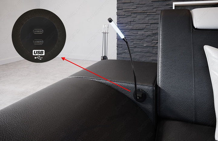 Detailbild des optional erhÃ¤ltlichen USB-Anschlusses