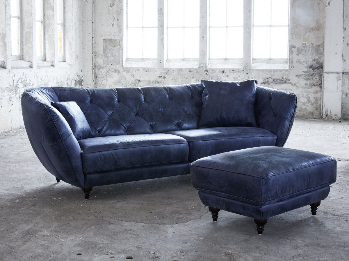 Four-Seater Leather Sofa Bremen