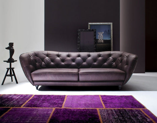 Four-Seater Leather Sofa Bremen