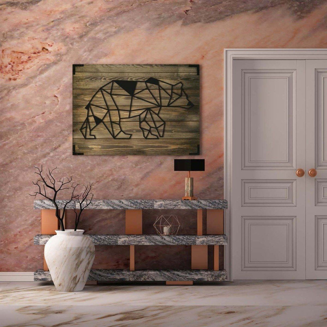 Holzbild modern EisbÃ¤r