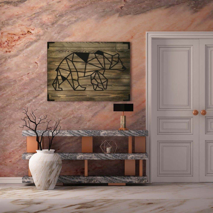 Holzbild modern EisbÃ¤r