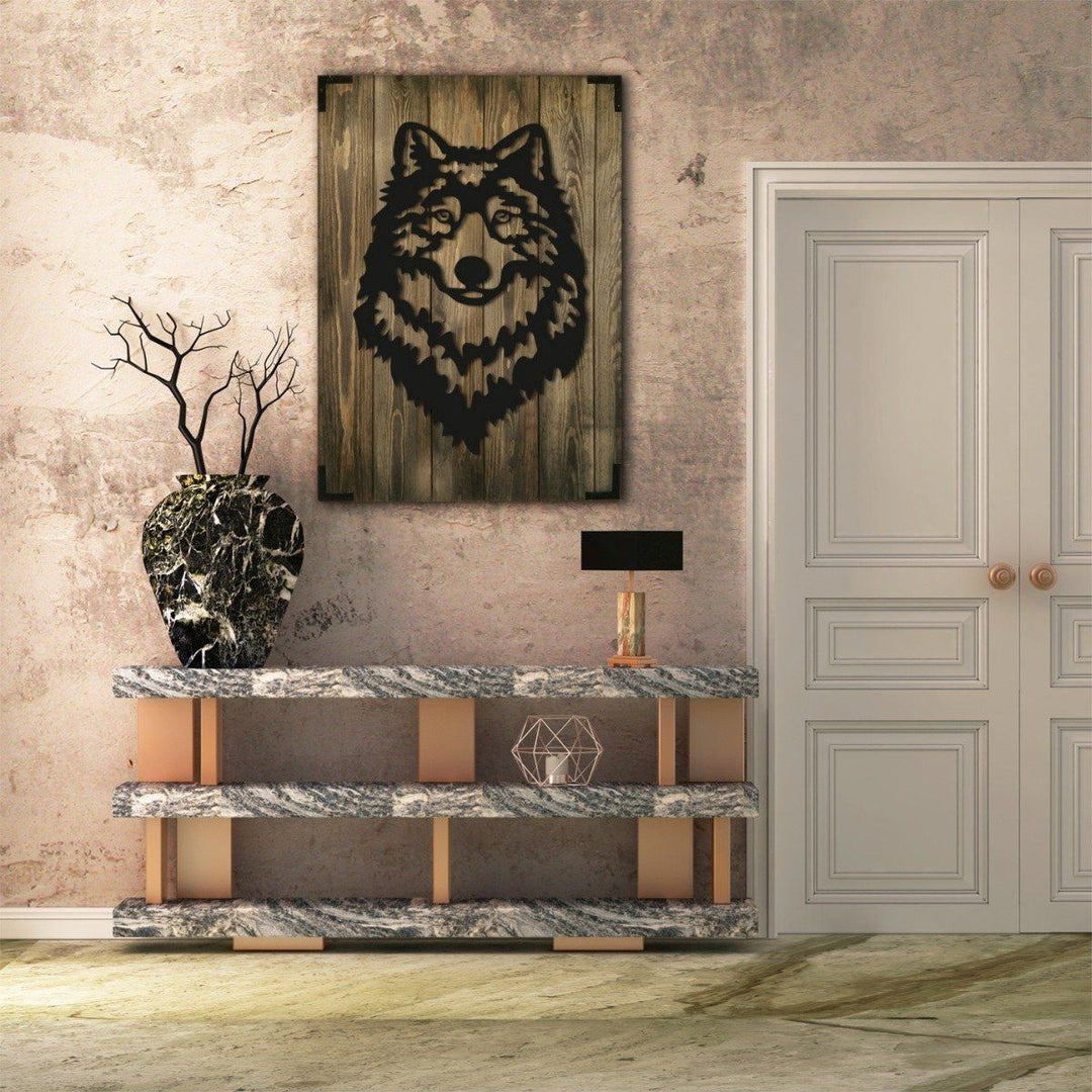 Modernes Holz Wandbild Gitarren