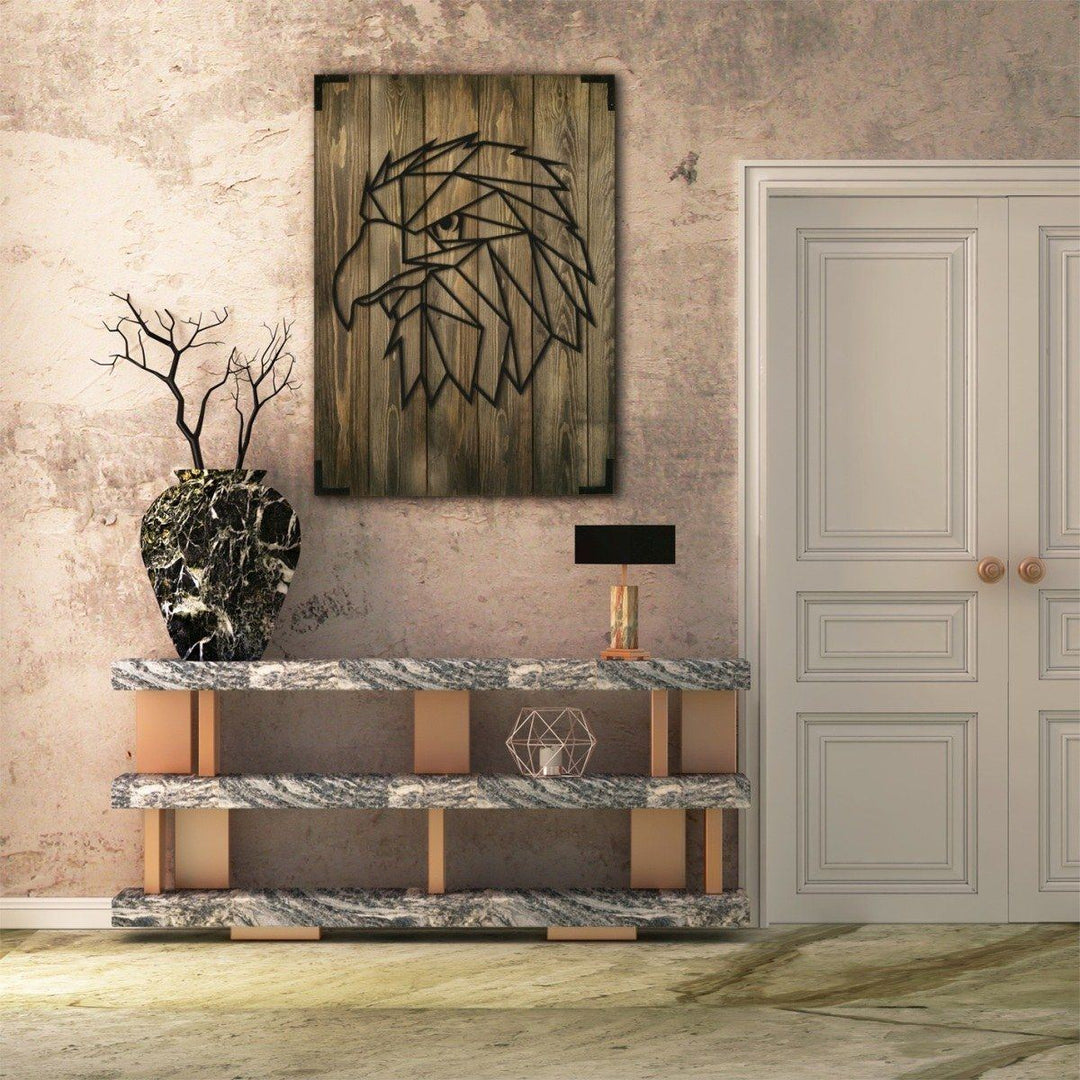 Modernes Holz Wandbild Adler