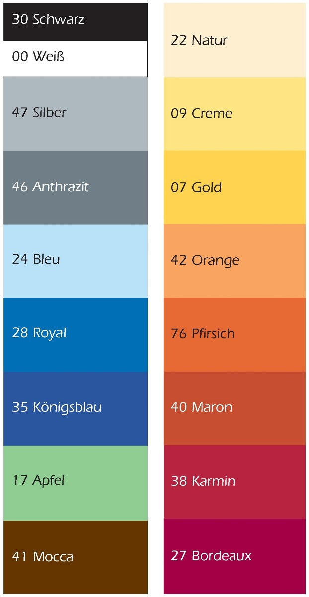 Farbpalette der Spannbettlaken