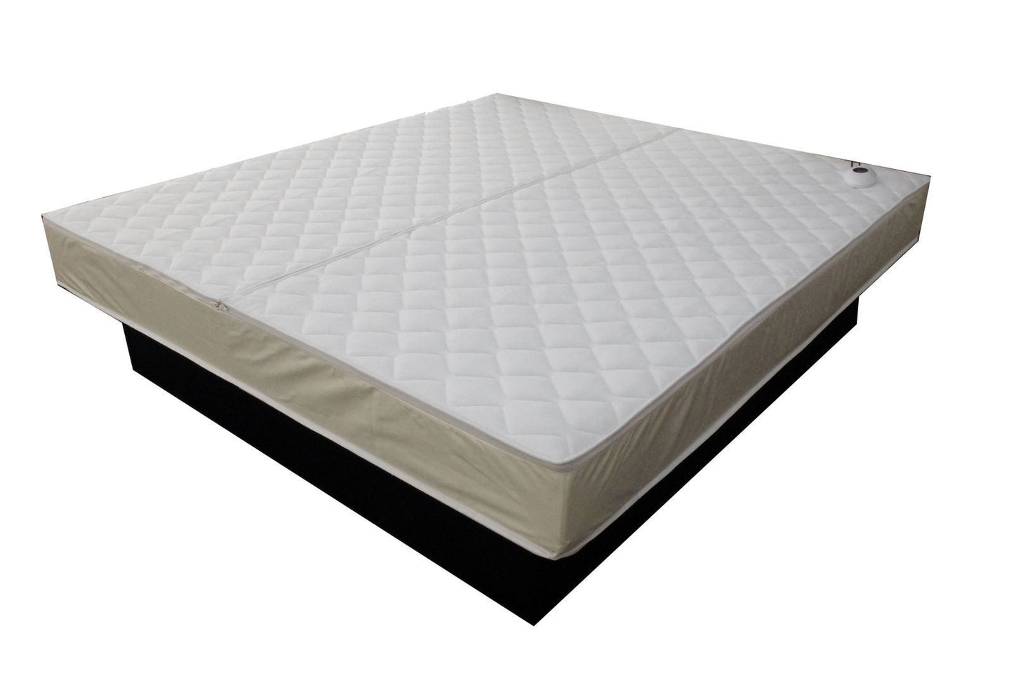 Frankfurt Water Bed In Leather With Led