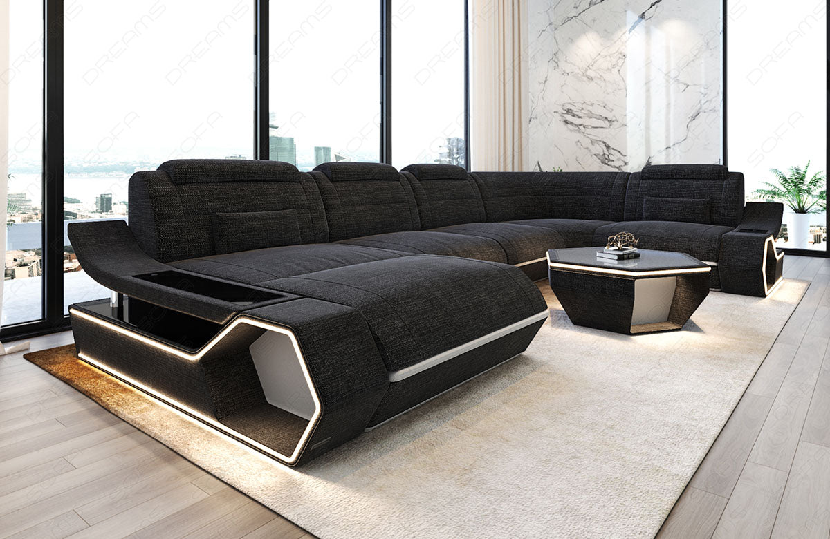 Fabric living area Toscano U-shape