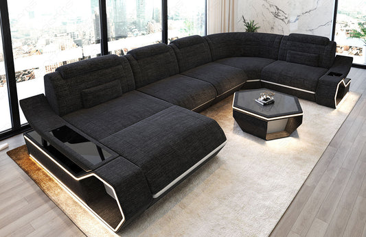 Fabric living area Toscano U-shape