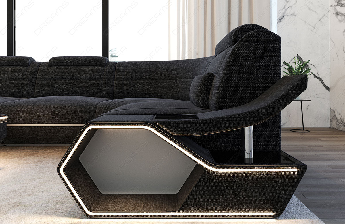 Fabric living area Toscano U-shape