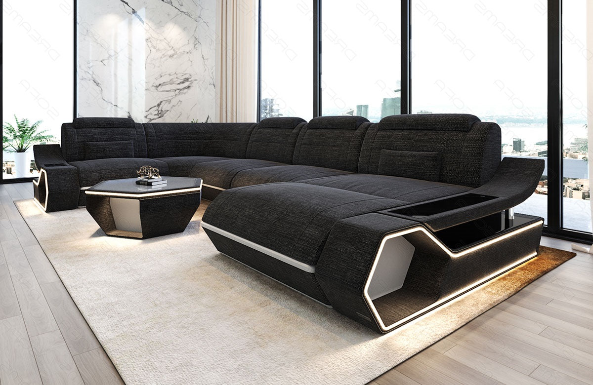 Fabric living area Toscano U-shape