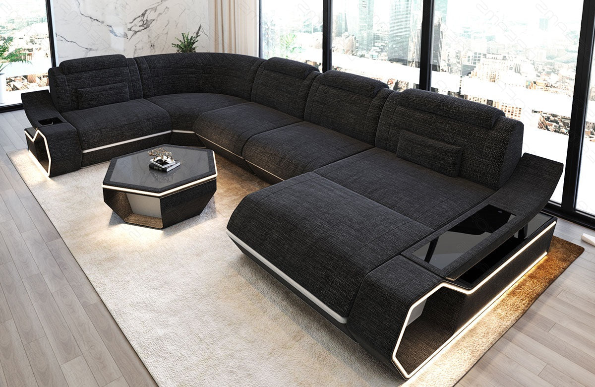 Fabric living area Toscano U-shape